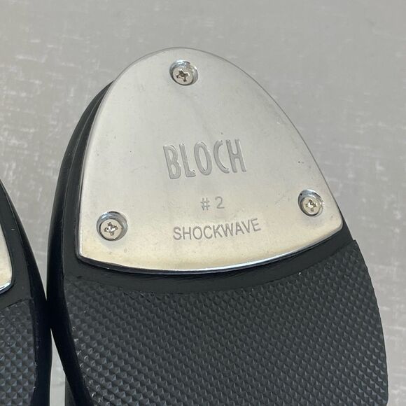 Bloch Women's #2 Shockwave Black Leather Dance Jazz Tap Shoes Size 7M - Picture 11 of 12